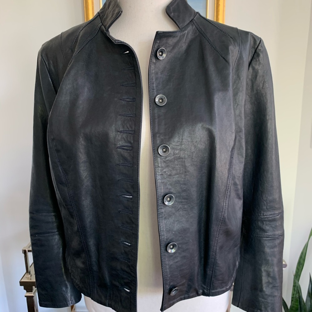 Alessandra Biagiotti Bottega Giotti Leather Jacket